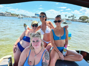 Bachelorette Party on a rented boat in Fort Lauderdale