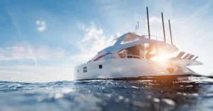 a family booking a yacht boat experience in fort lauderdale