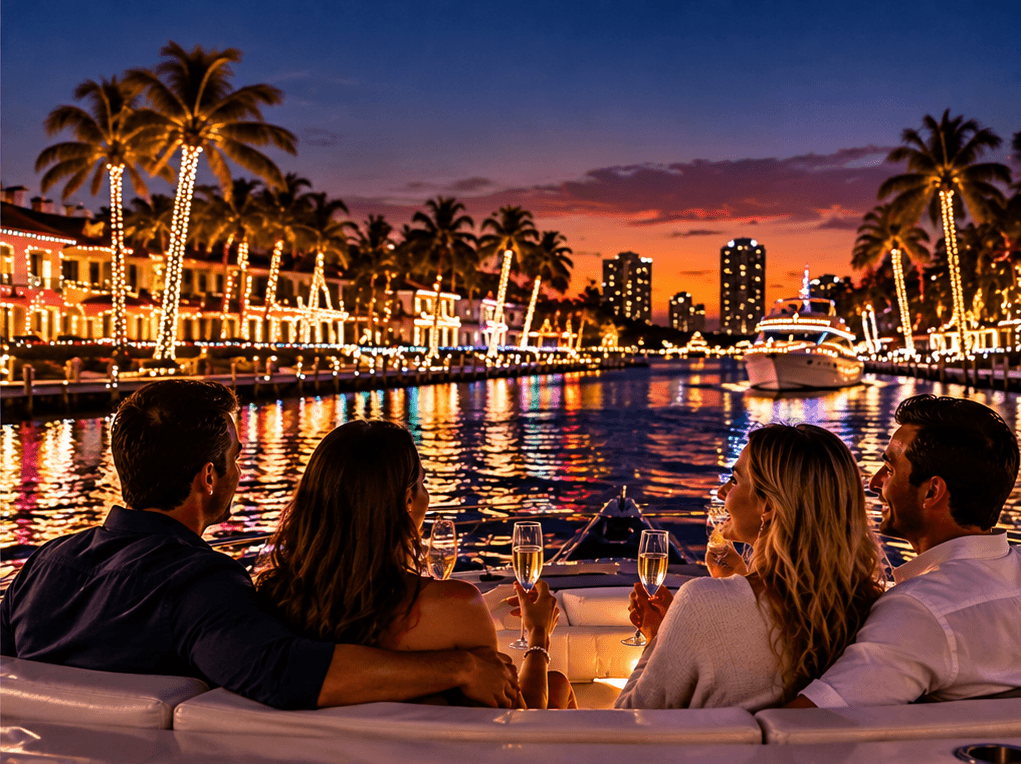 holiday lights boat tour