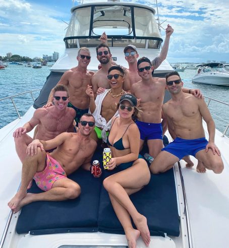 happy people on a rented yacht in Fort Lauderdale